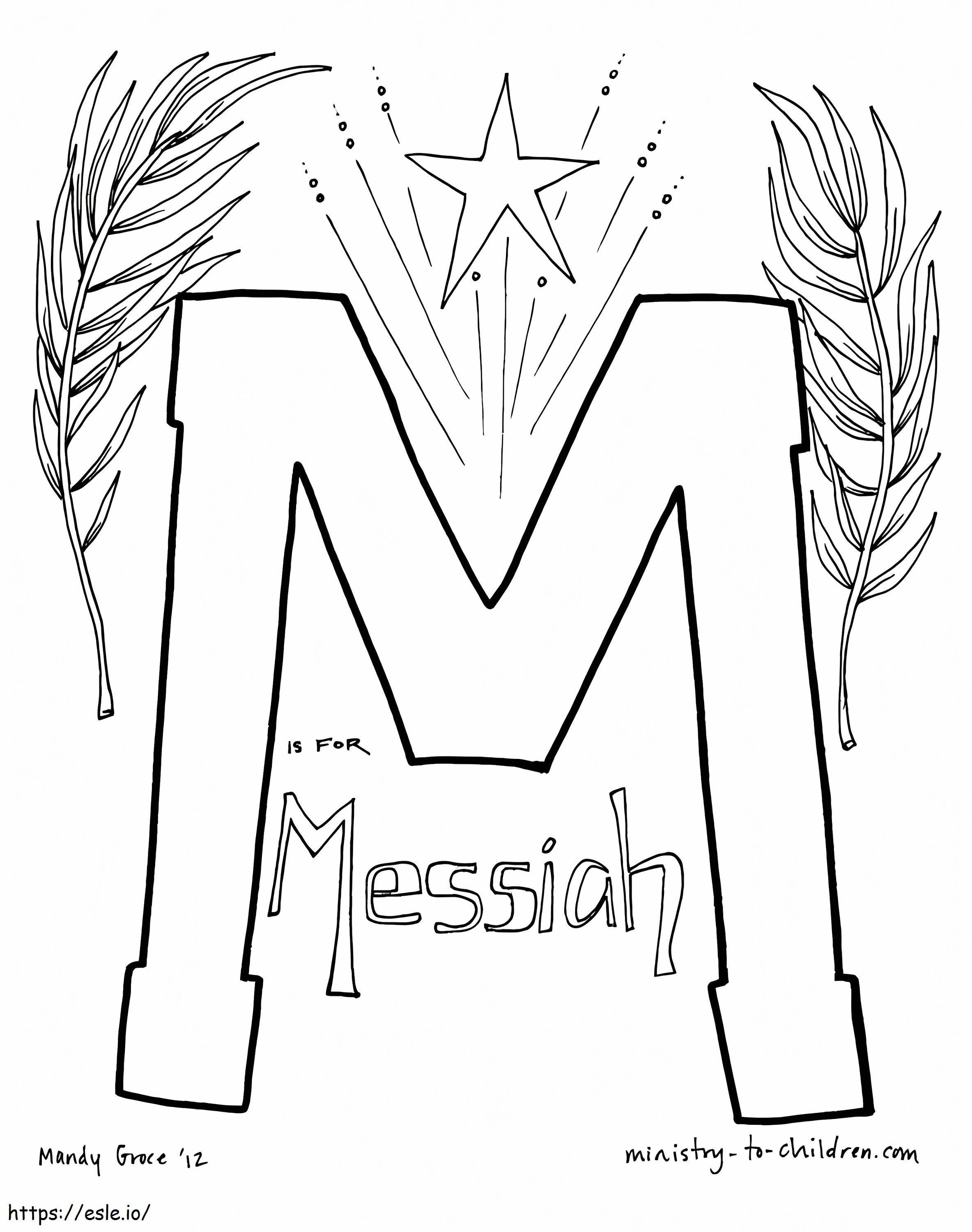 M jest dla Mesjasza kolorowanka