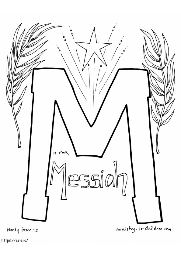 M Is For Messiah coloring page