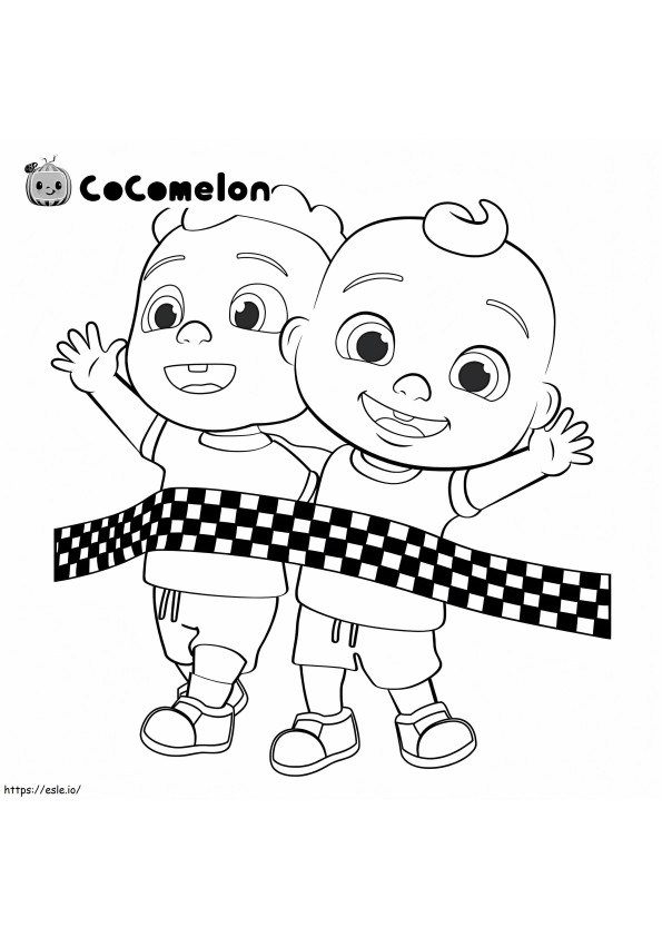Coloriage Cocomelon Little Johnny à imprimer dessin