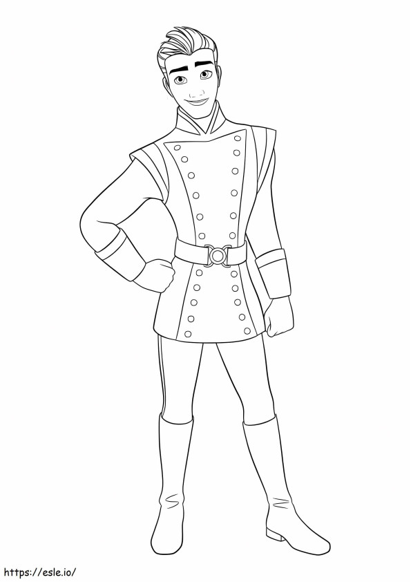 Gabe Smiling coloring page