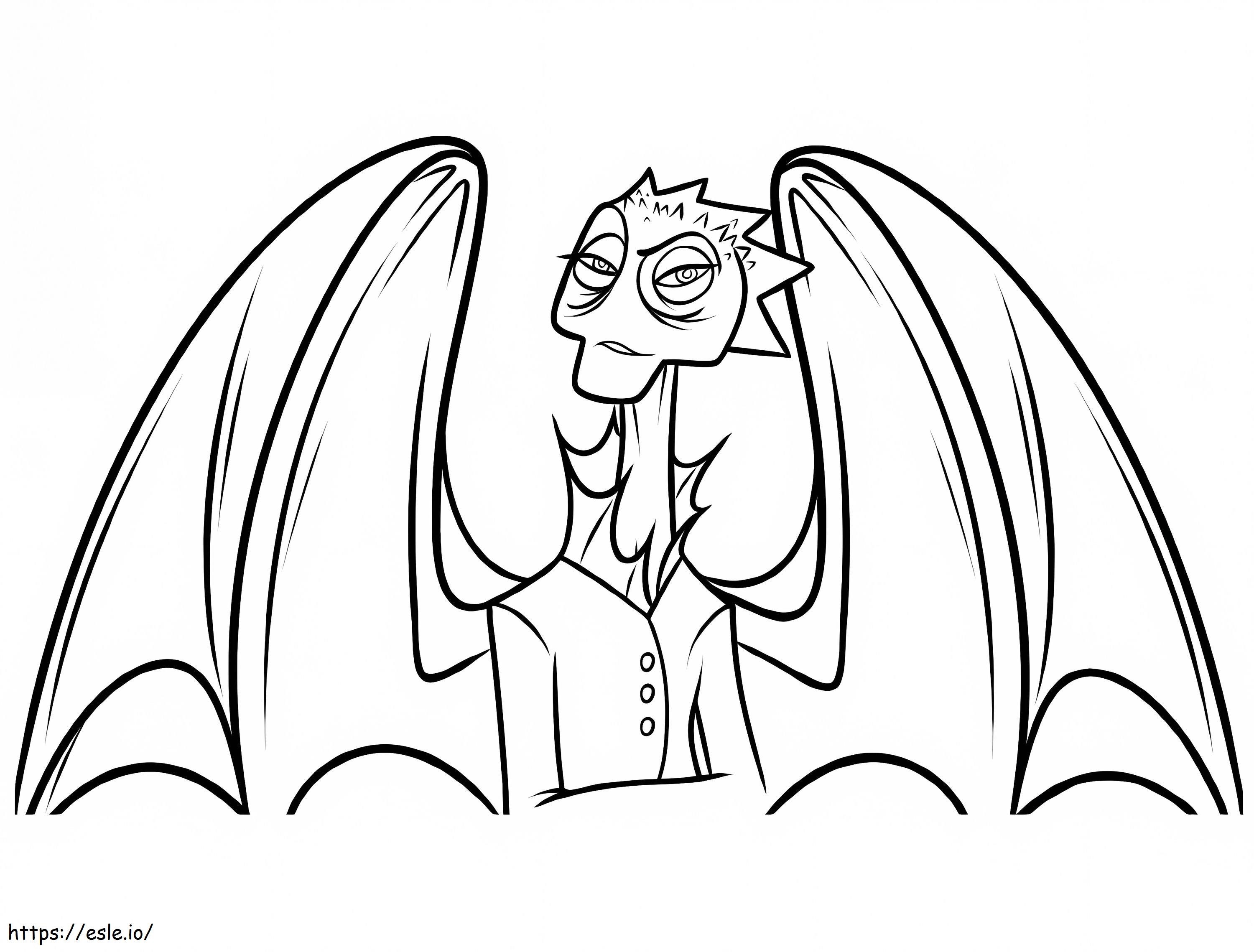 Dean Hardscrabble From Monsters University coloring page