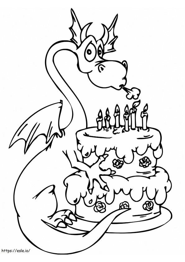 Birthdays Coloring C0Lorcom Cake Happy Birthday Party coloring page