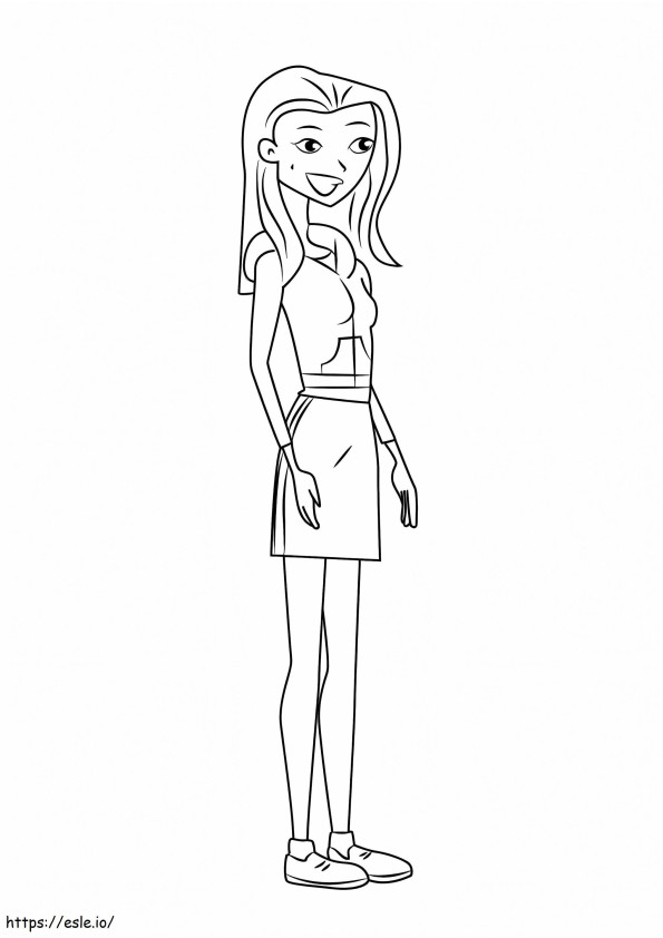 Jen Masterson From 6Teen coloring page