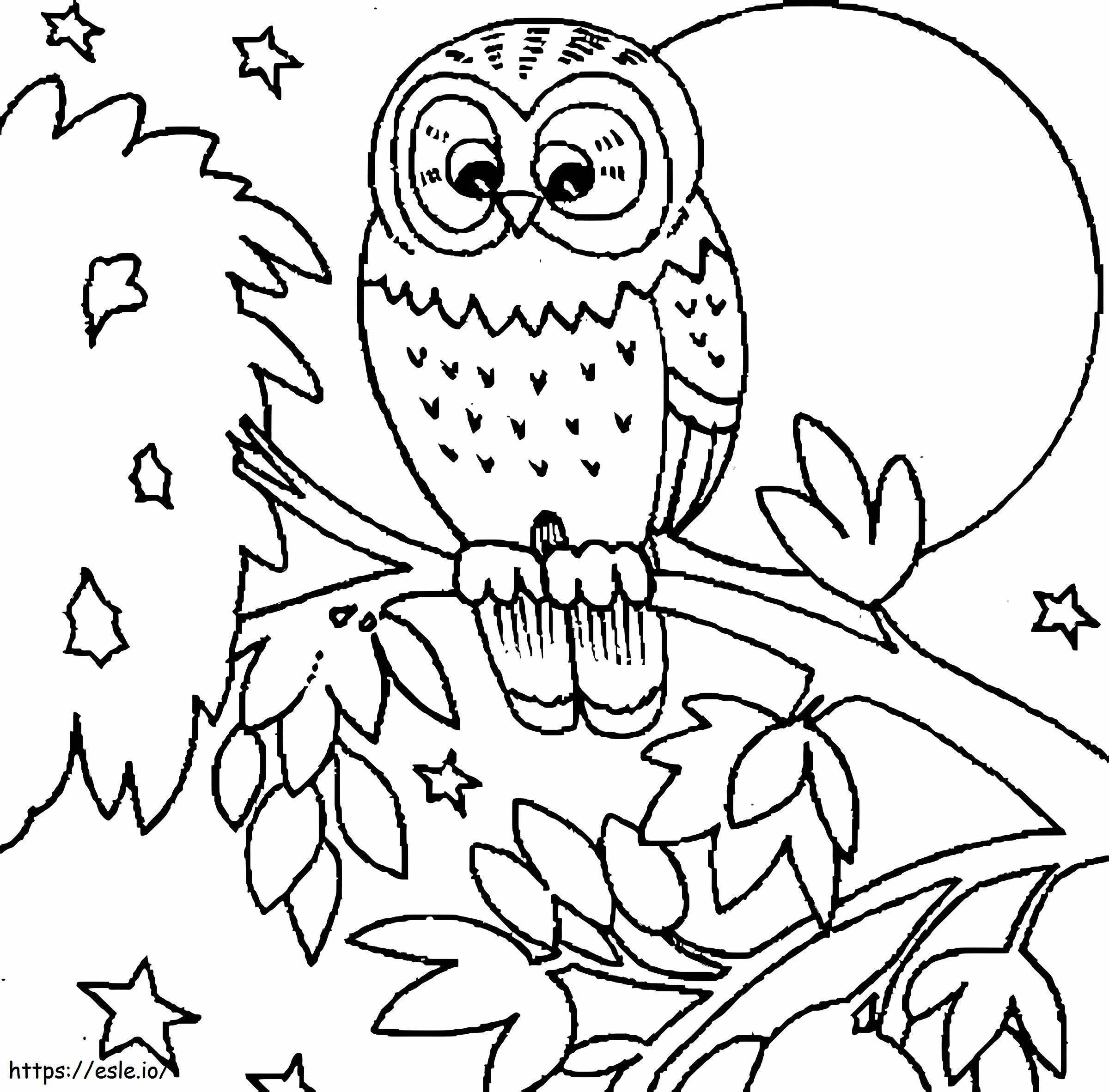 Perfect Owl coloring page