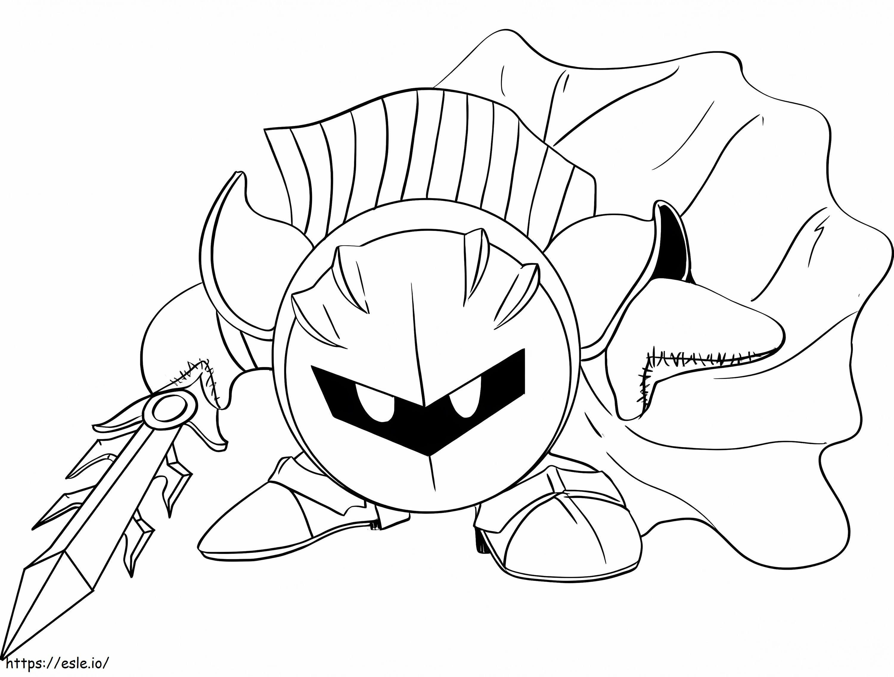Goal Knight coloring page