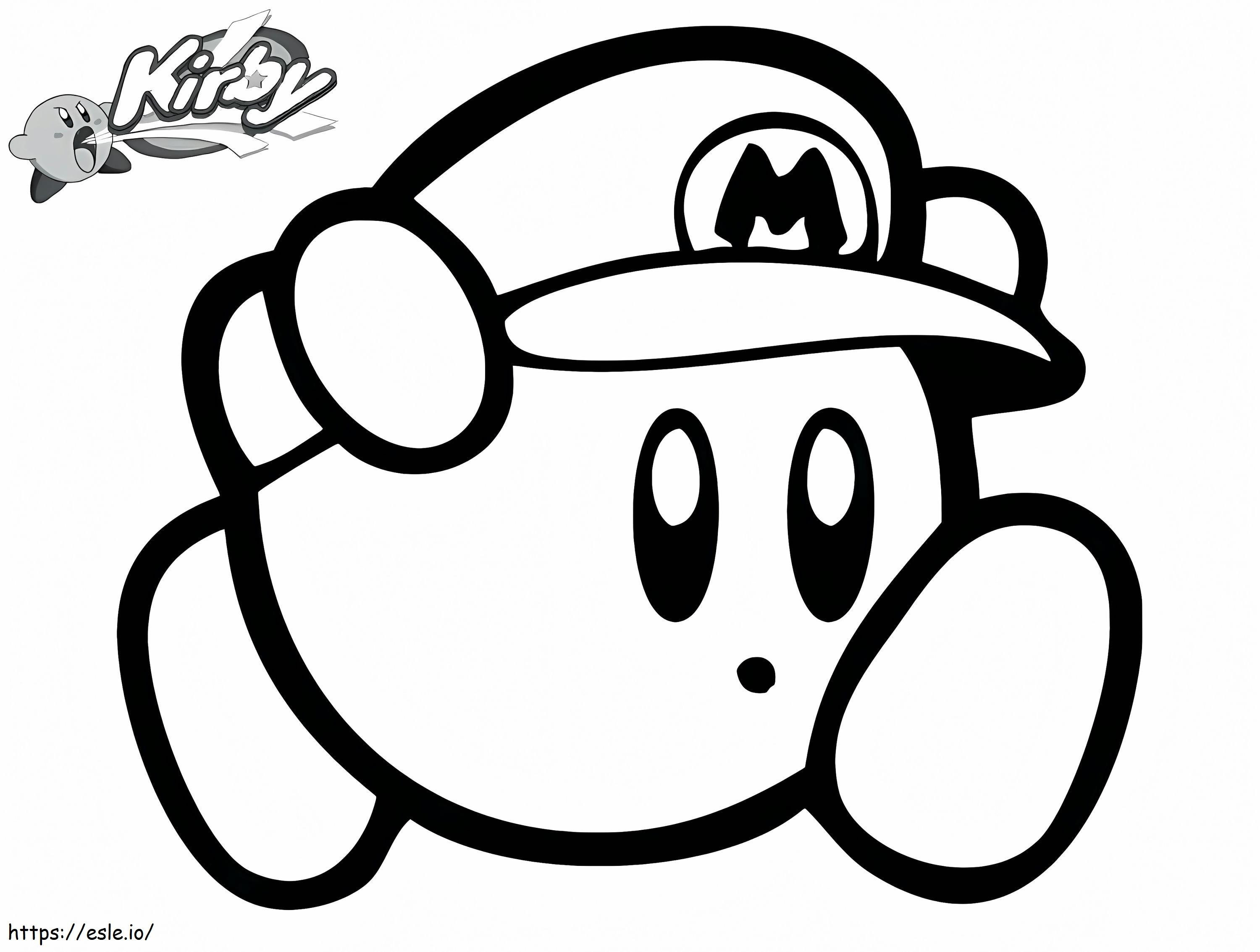 Kirbymarioa4 coloring page