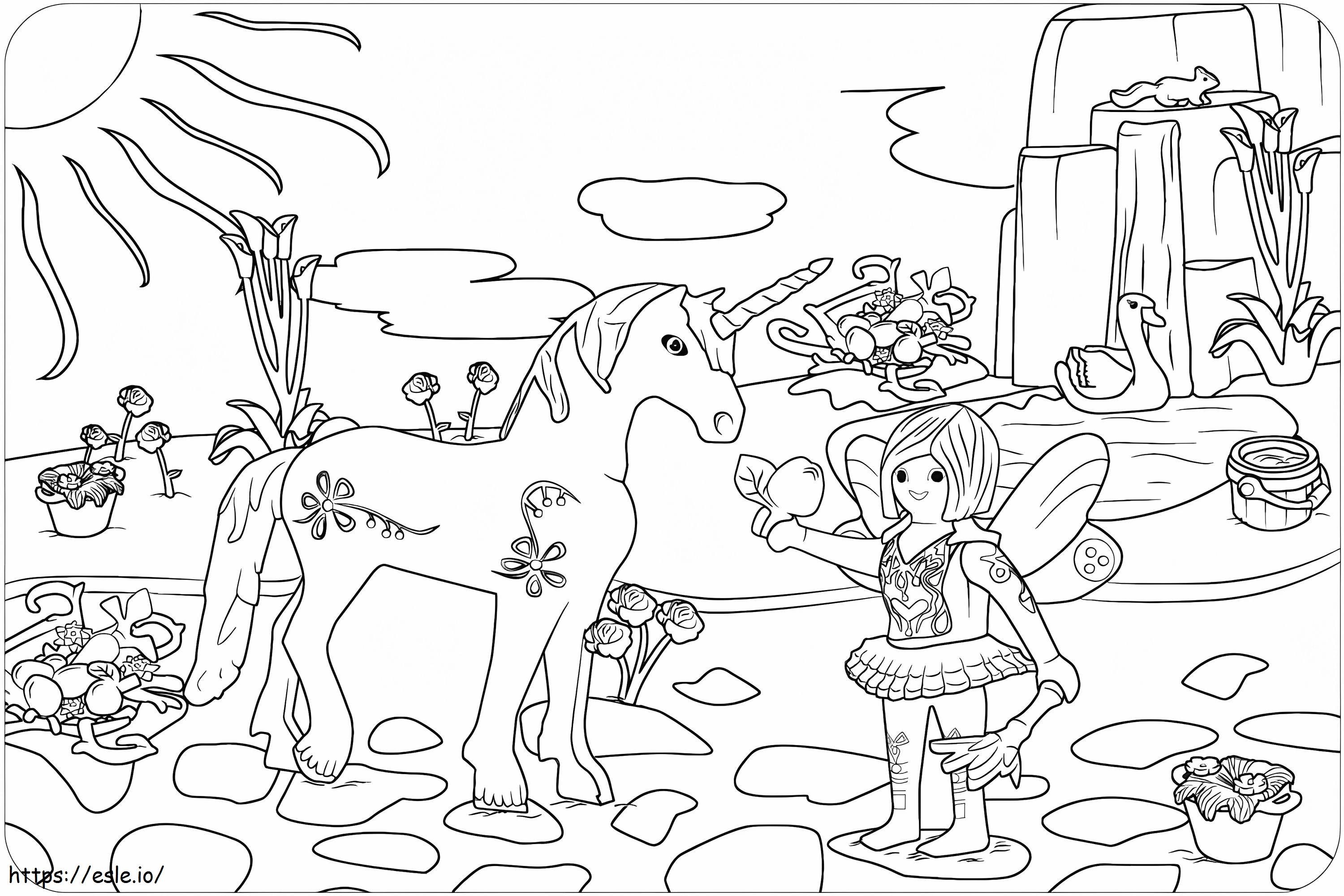 Coloriage Playmobil Fantastique à imprimer dessin