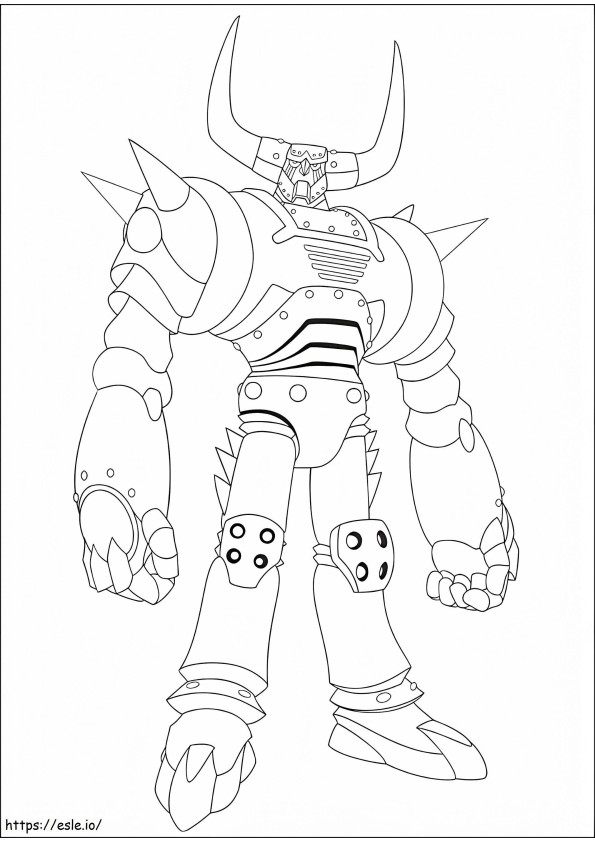 Pluto From Astro Boy A4 coloring page