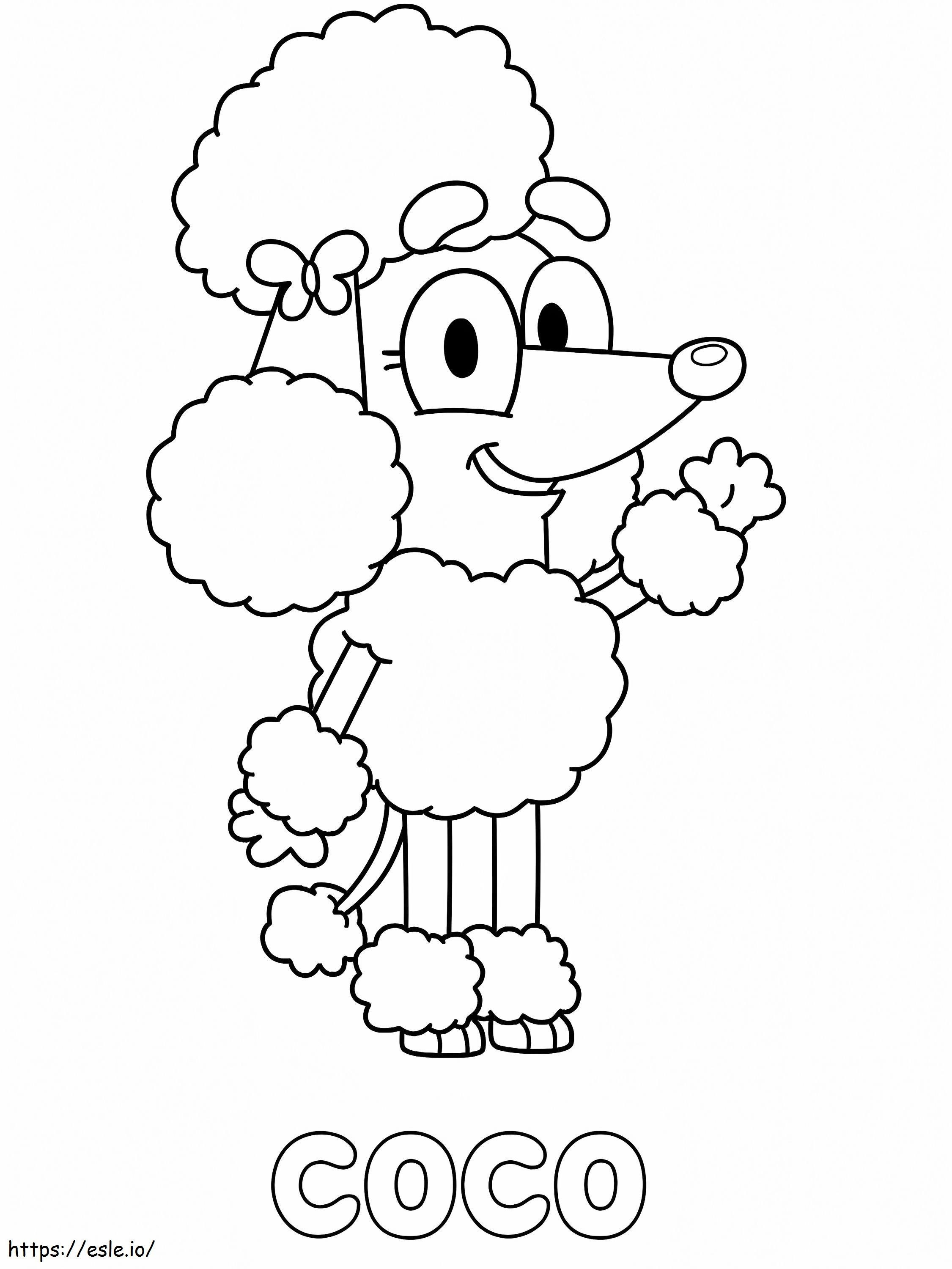 1582826876Poodle Coco coloring page