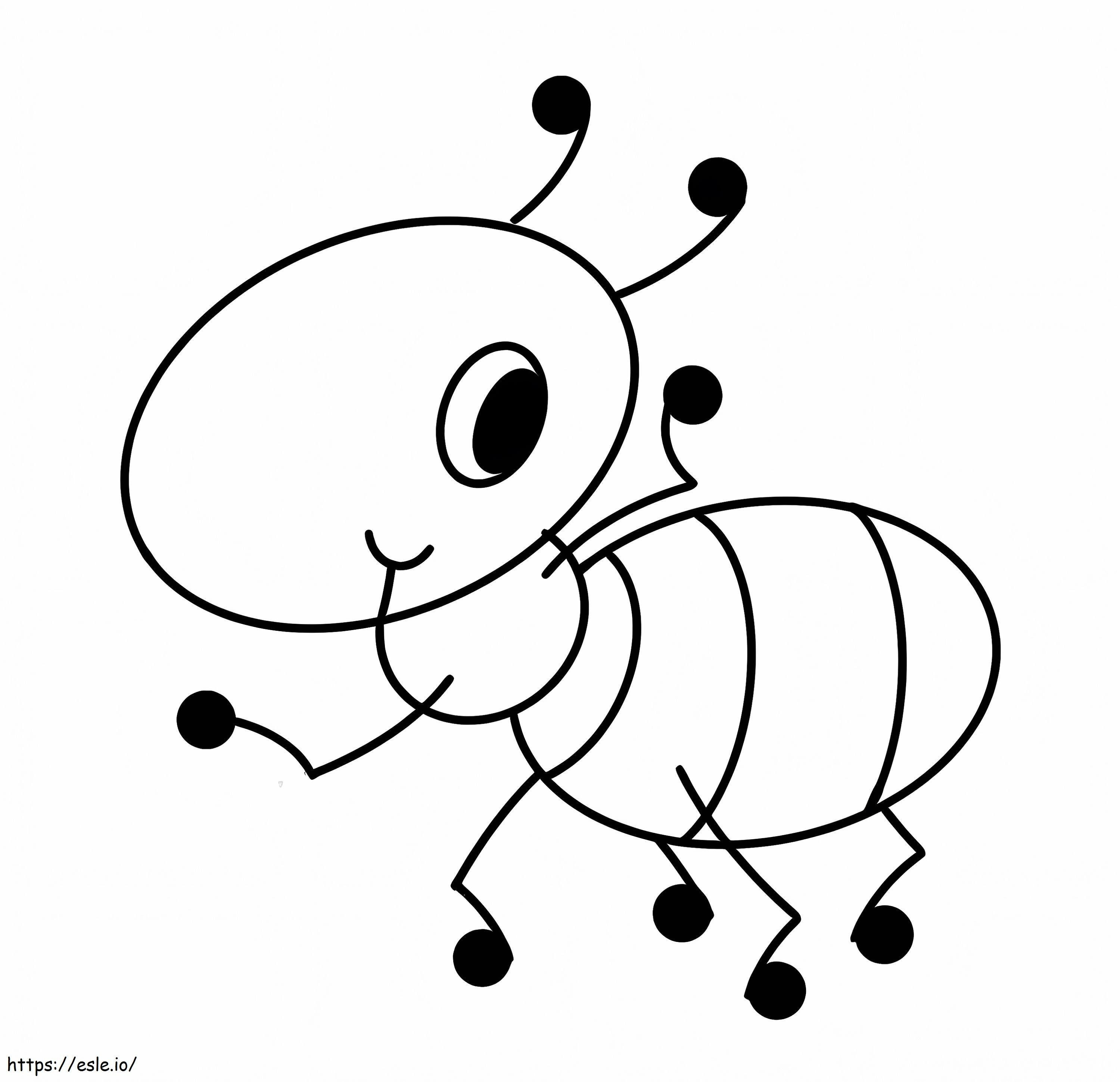Coloriage Grosse fourmi à imprimer dessin