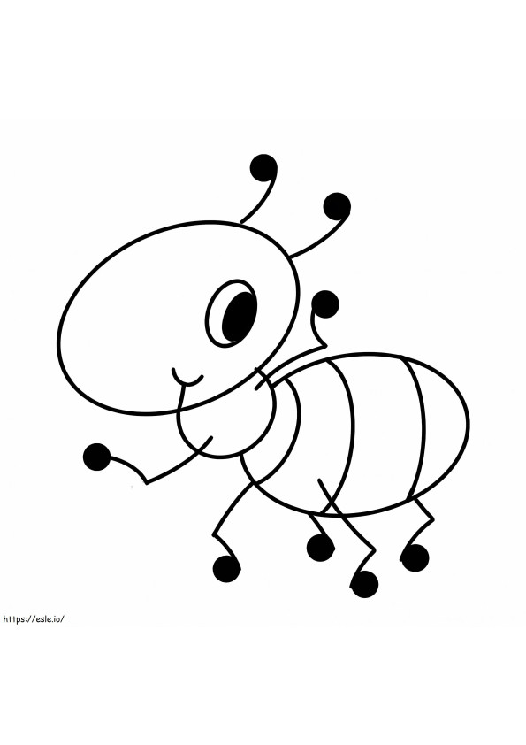 Coloriage Grosse fourmi à imprimer dessin