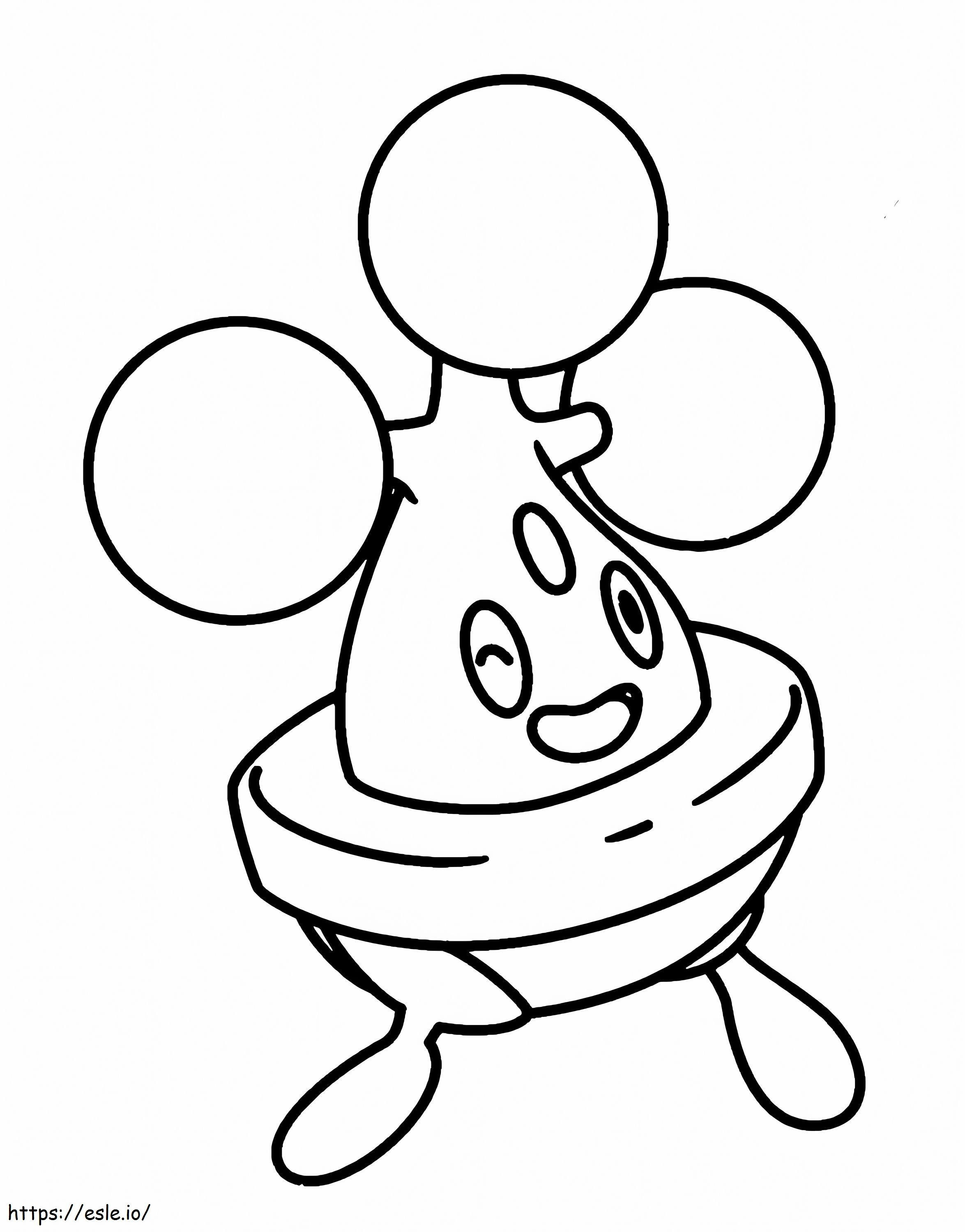 Coloriage Bonsly Pokemon 3 à imprimer dessin