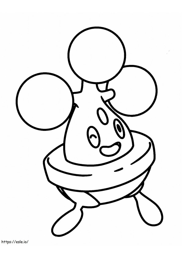 Coloriage Bonsly Pokemon 3 à imprimer dessin