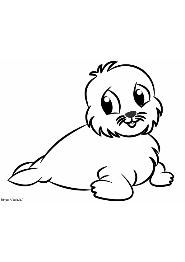 Little Fur Seal coloring page