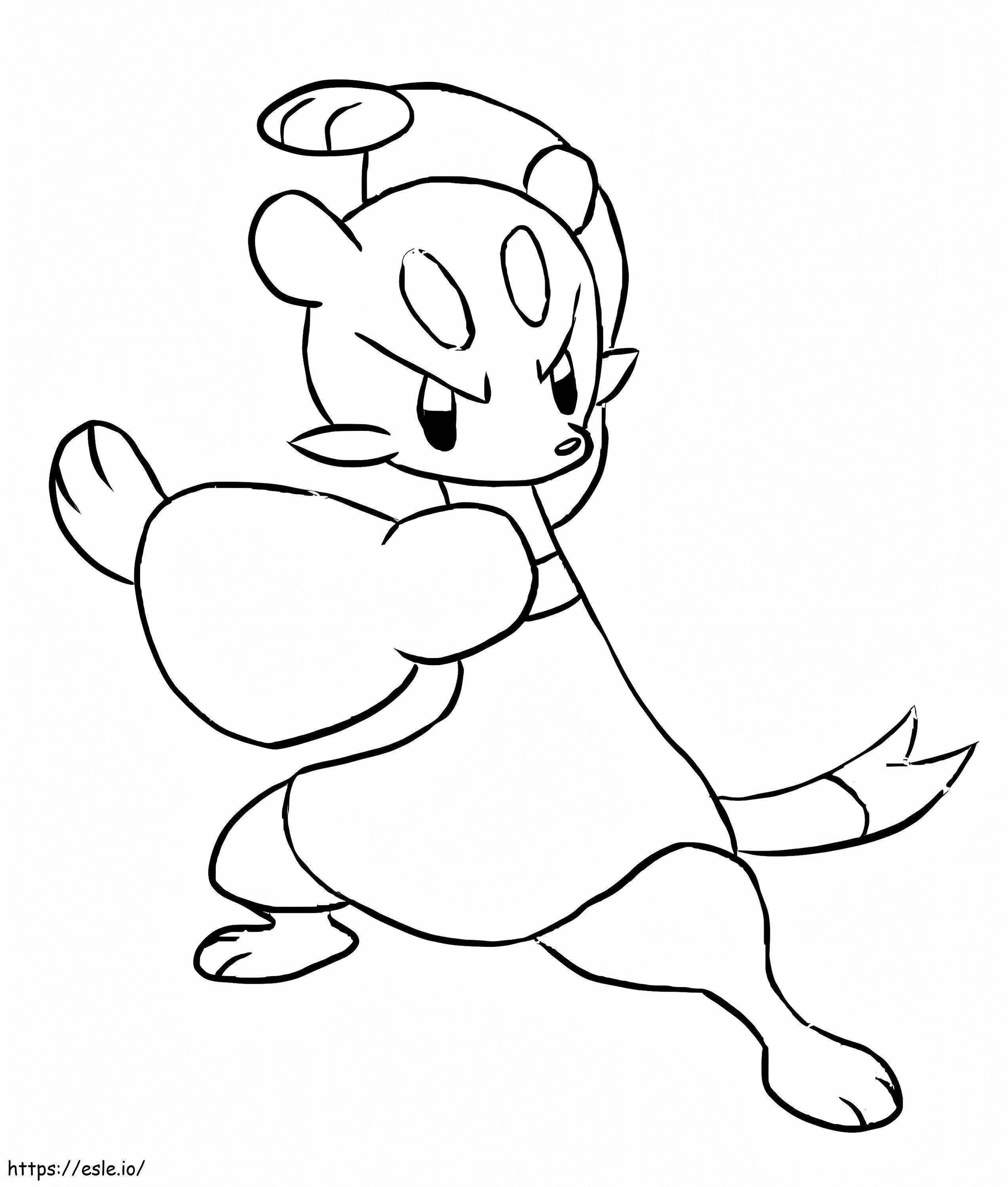 Mienfoo Pokemon 1 Gambar Mewarnai
