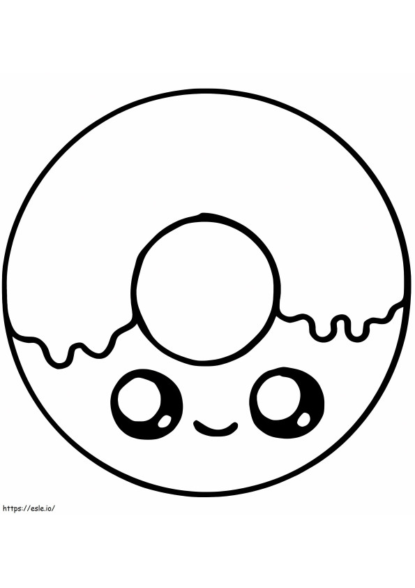 Shopkin Donut coloring page