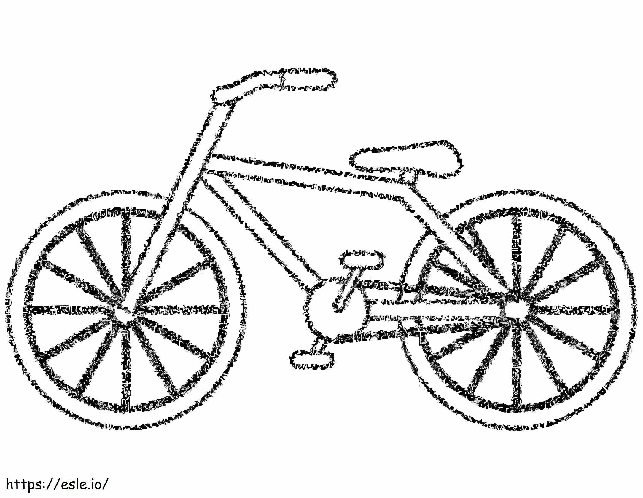 Kerékpár nyomtatáshoz kifestő