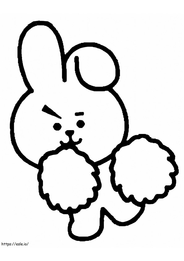 Cooky BT21 coloring page