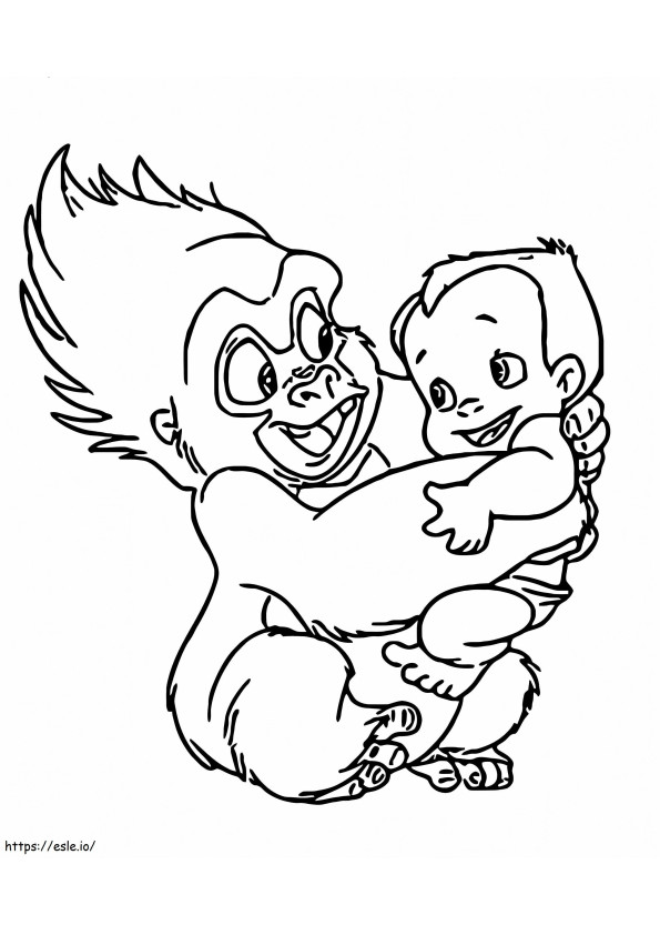 Image Christmas Tarzan 2 Disney Baby C Pinterest coloring page