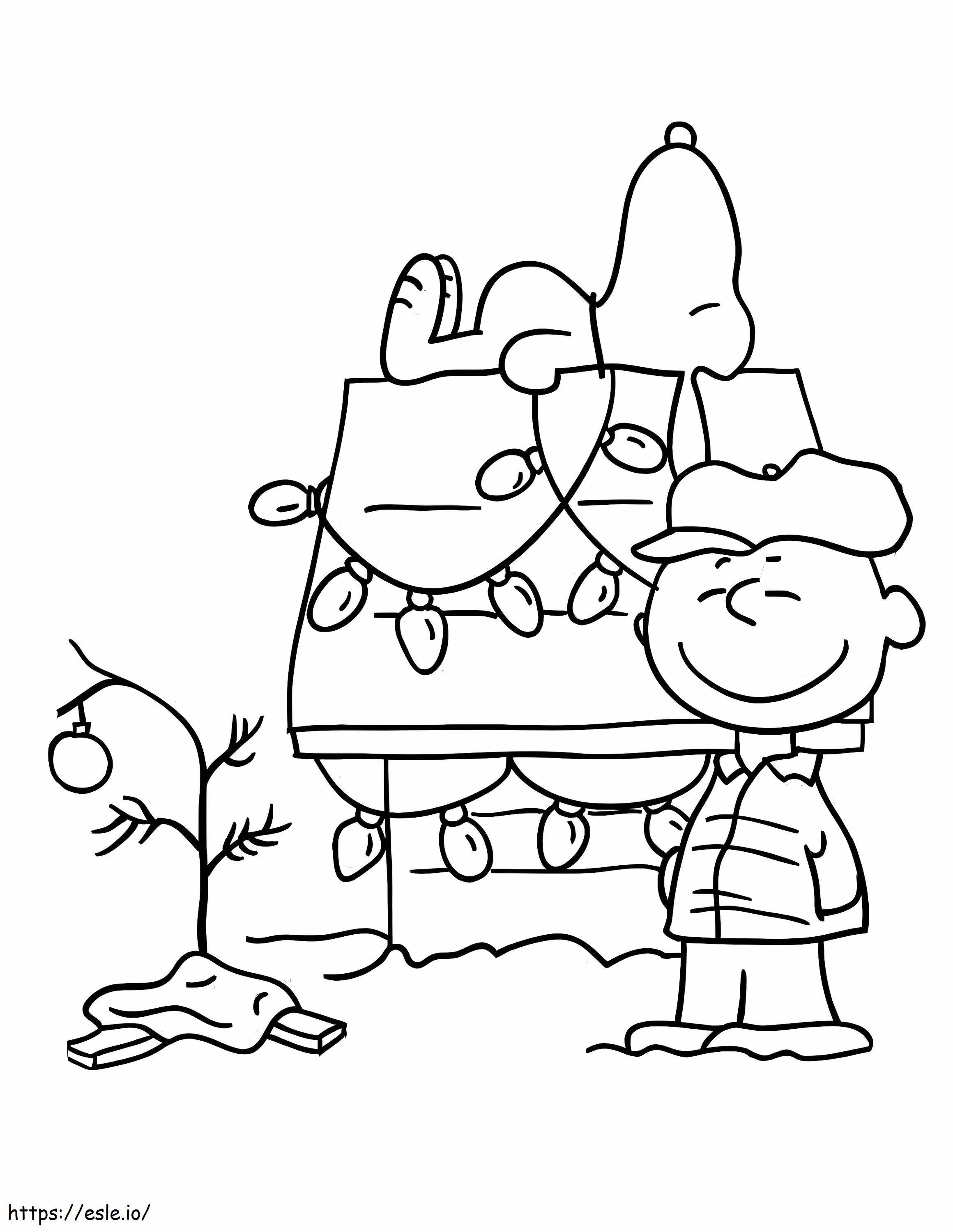 Coloriage Feliz Charlie Brown à imprimer dessin