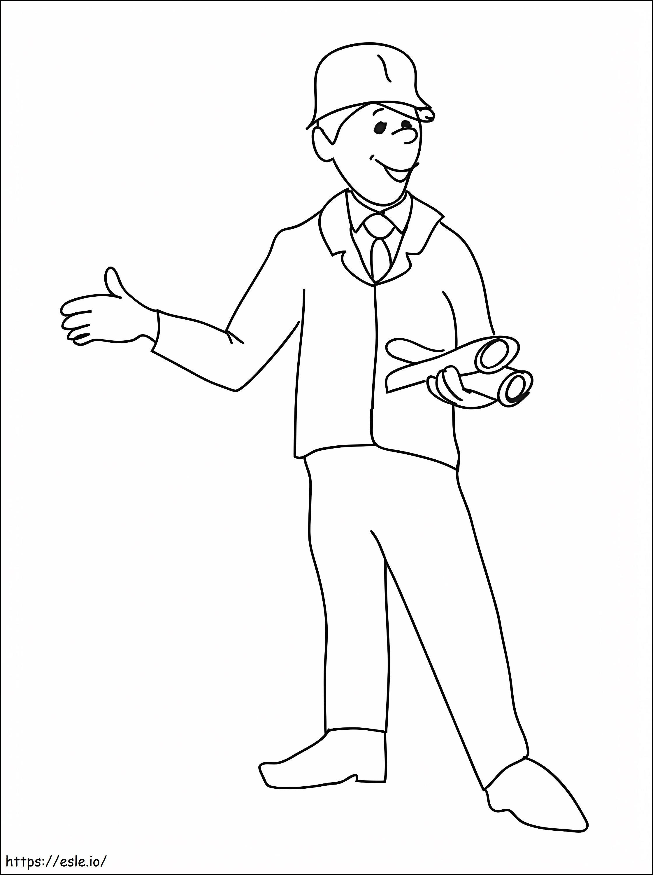 Engineer 2 coloring page