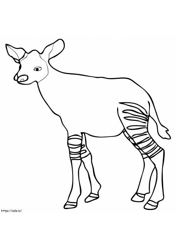 Bebek Okapi boyama