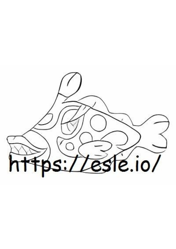 Bruxish coloring page