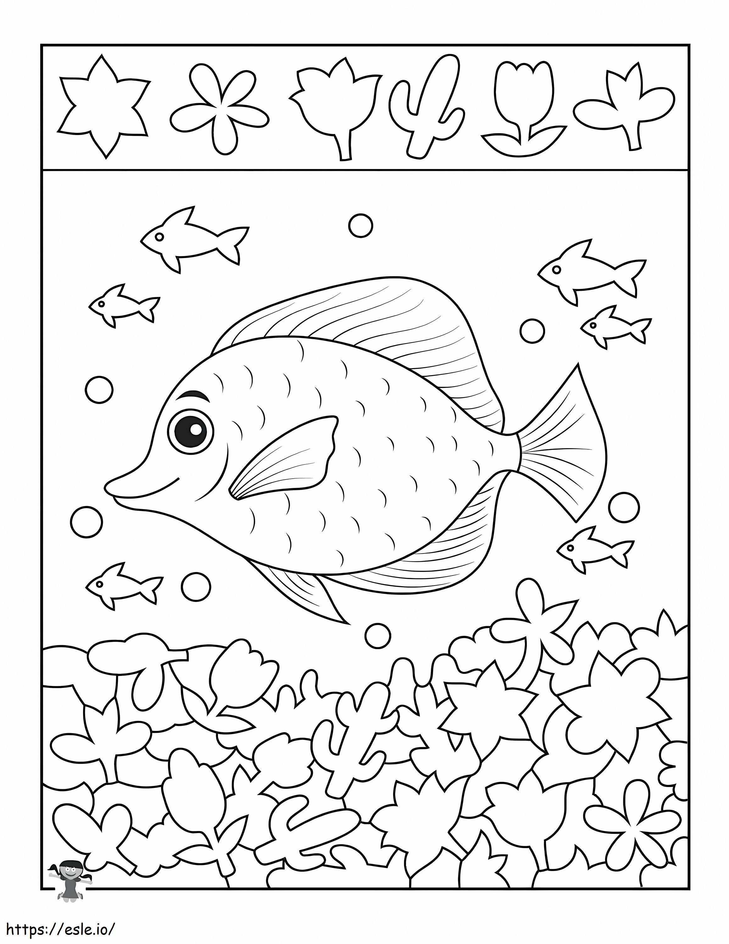 Sweet Fish coloring page