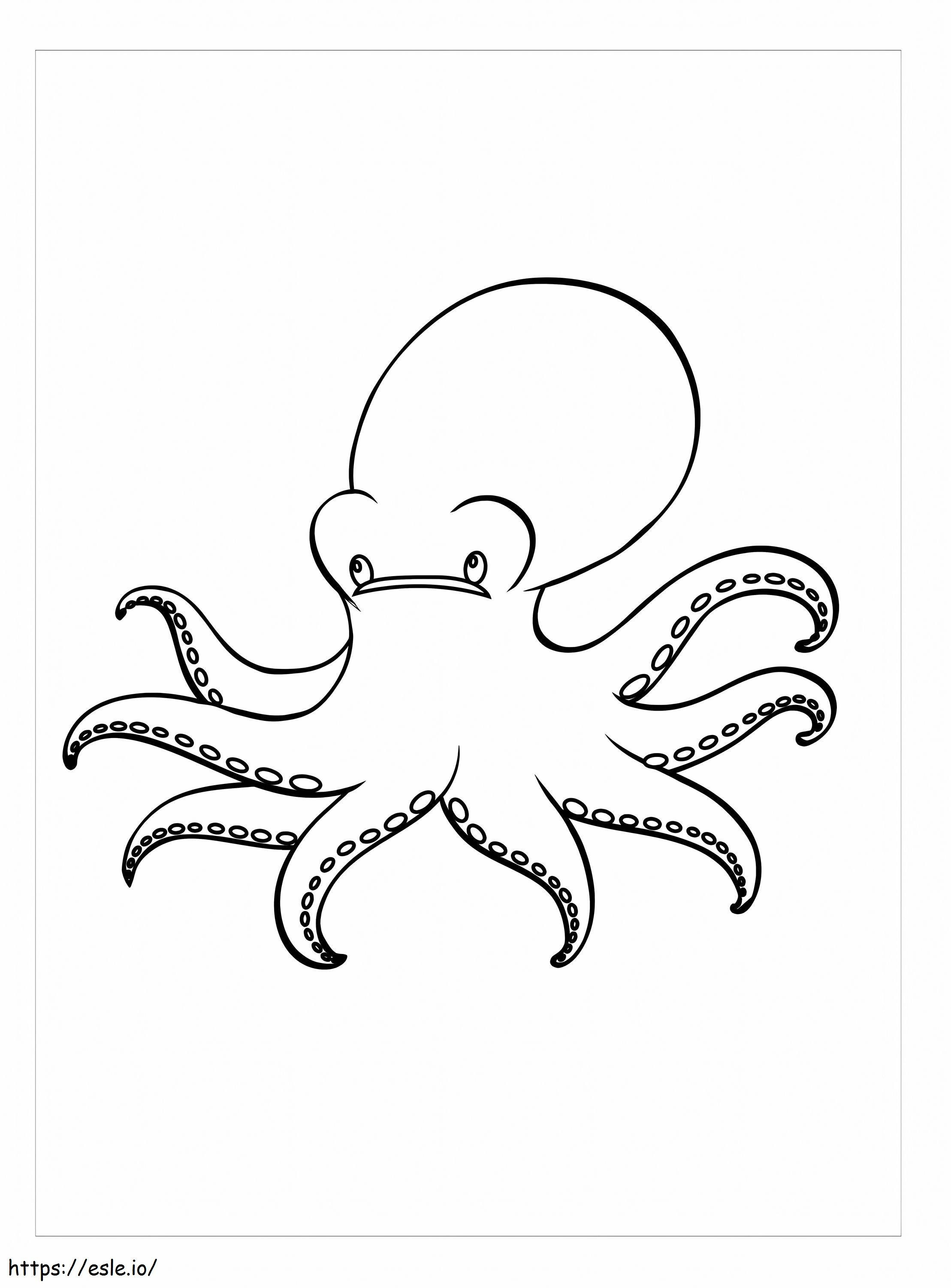 Giant Octopus coloring page