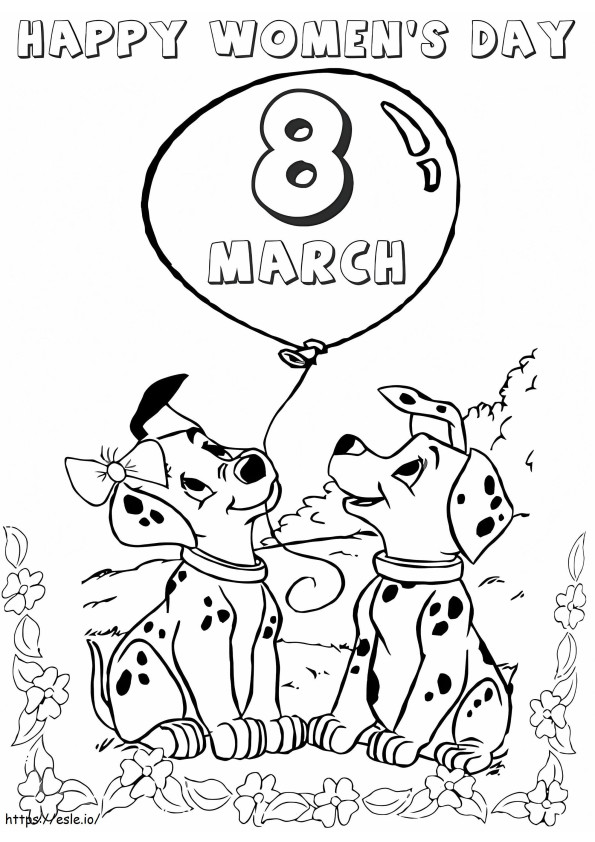 Womens Day 2 coloring page
