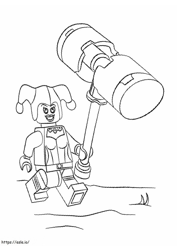 Lego Harley Quinn cu ciocan