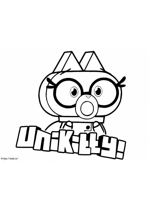 Dr. Fox van Unikitty kleurplaat