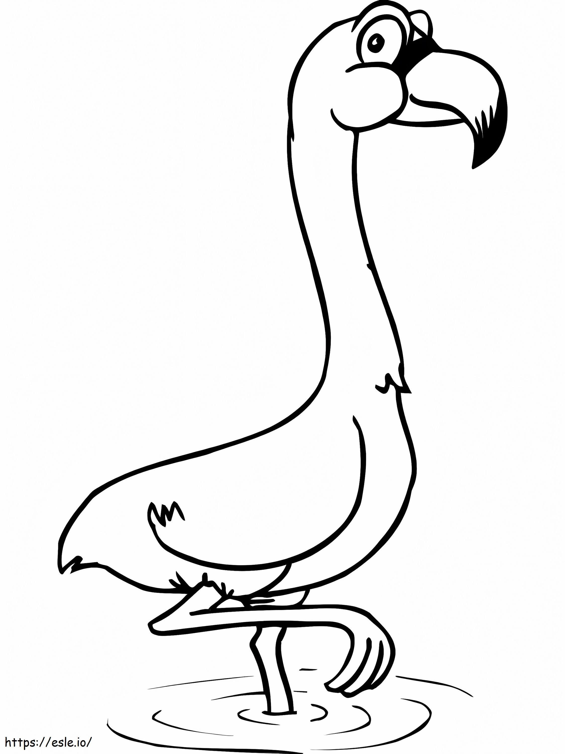 Beautiful Flamenco Coloring Page