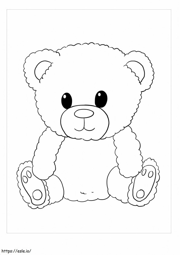 Boneka Beruang 1 Gambar Mewarnai