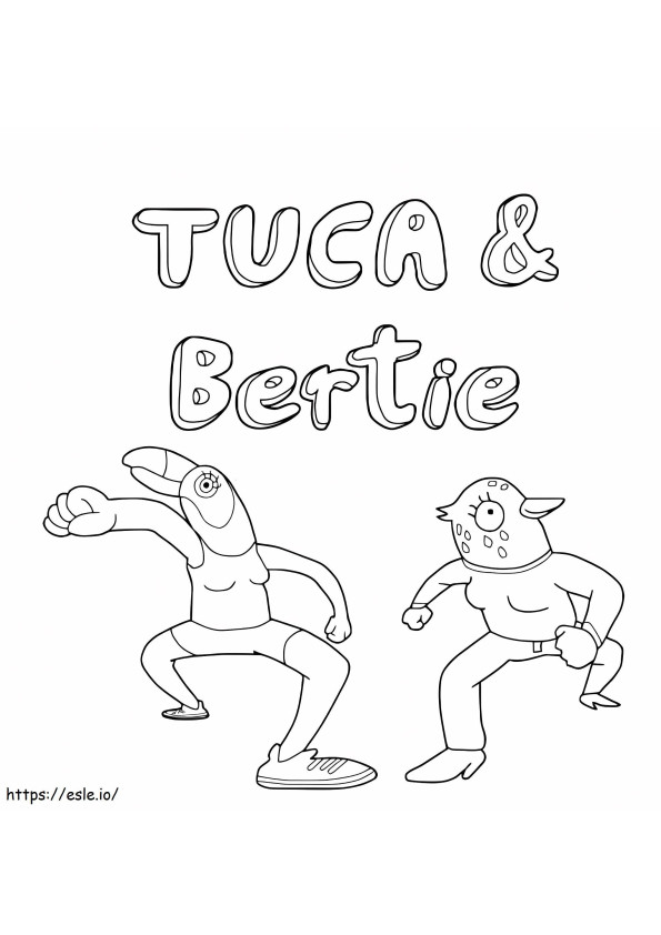 Zabawny Tuca i Bertie kolorowanka