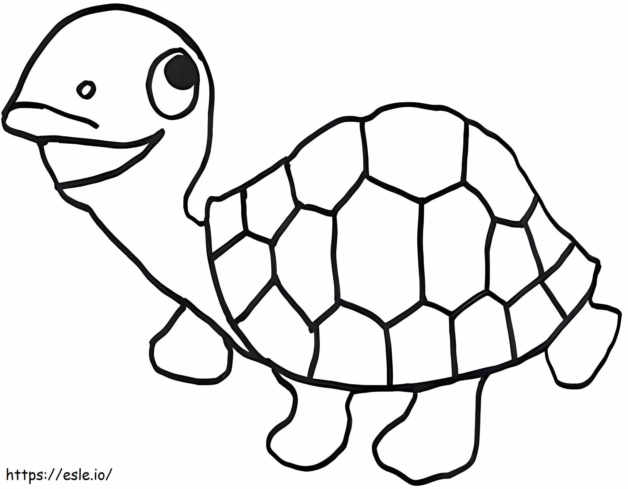 Rysunek żółwia kolorowanka
