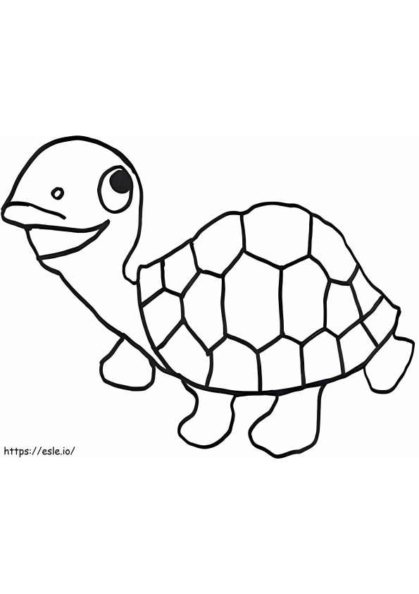 Disegno della tartaruga da colorare