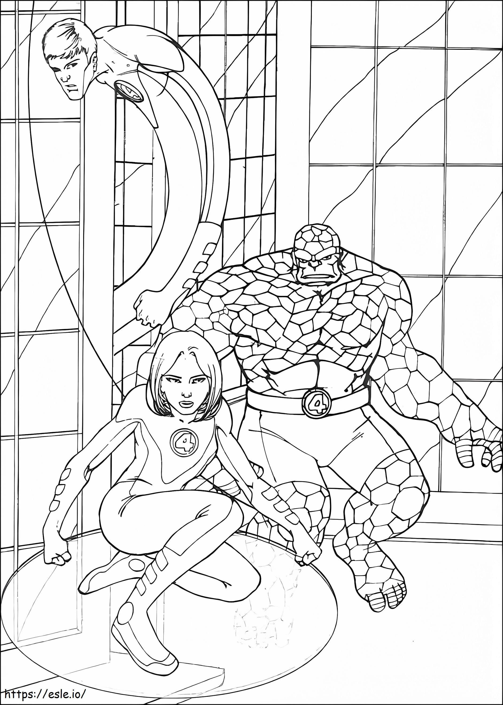 Fantastic Four 16 coloring page