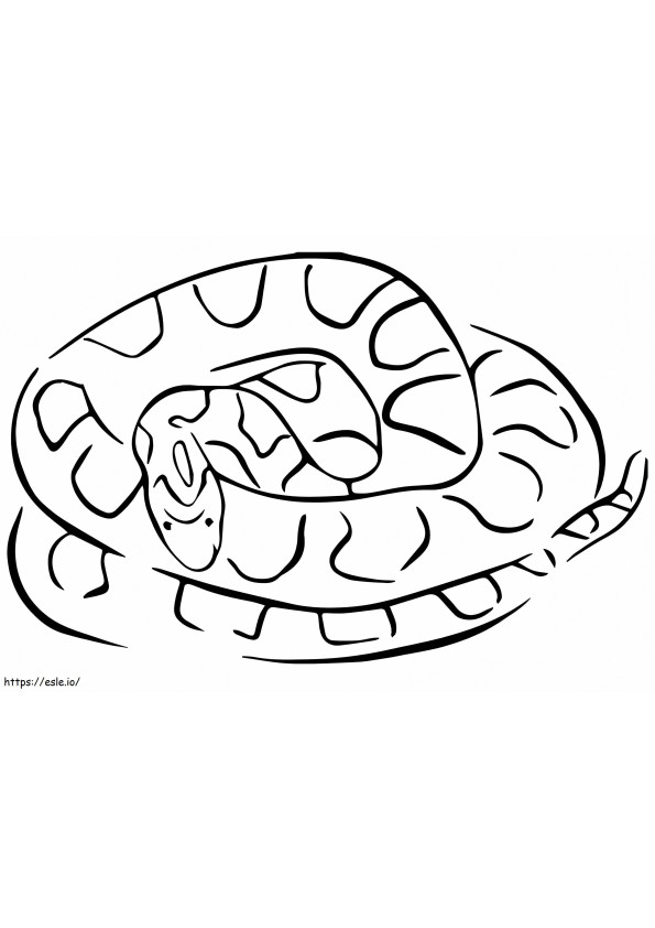 Coloriage Serpent des blés à imprimer dessin