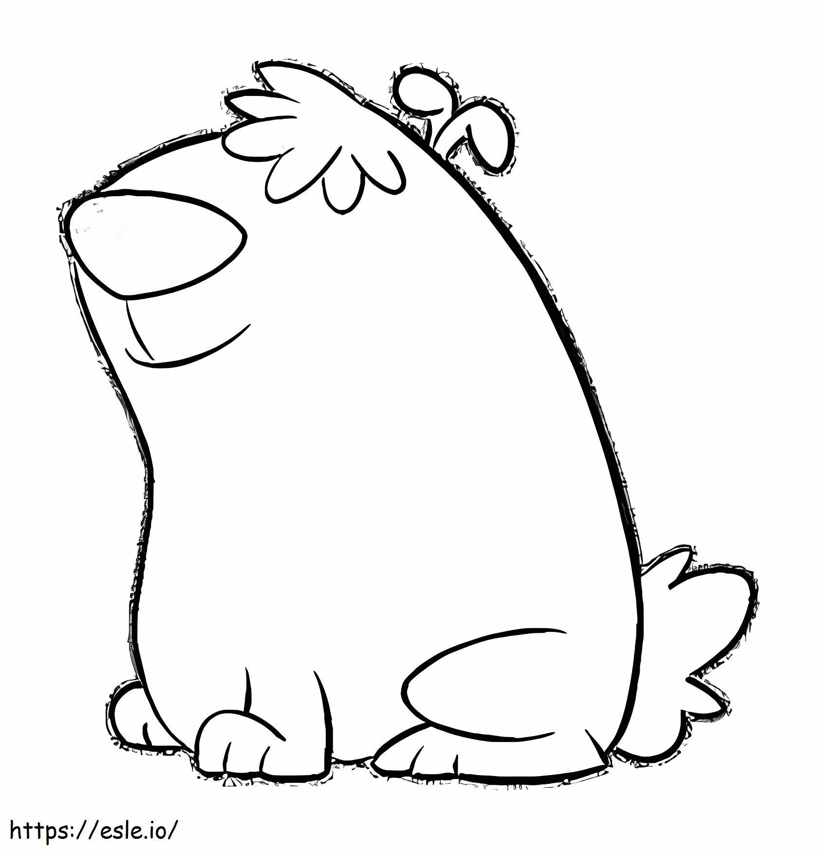Big Dog In 2 Stupid Dogs coloring page