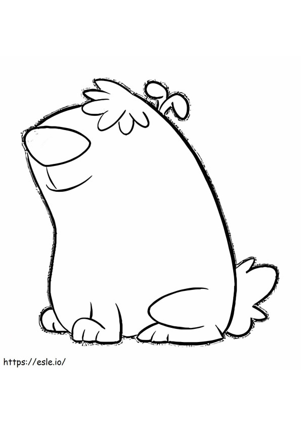 Big Dog In 2 Stupid Dogs coloring page