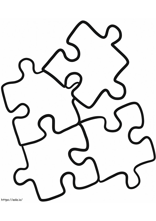 Jigsaw Puzzle Printable coloring page