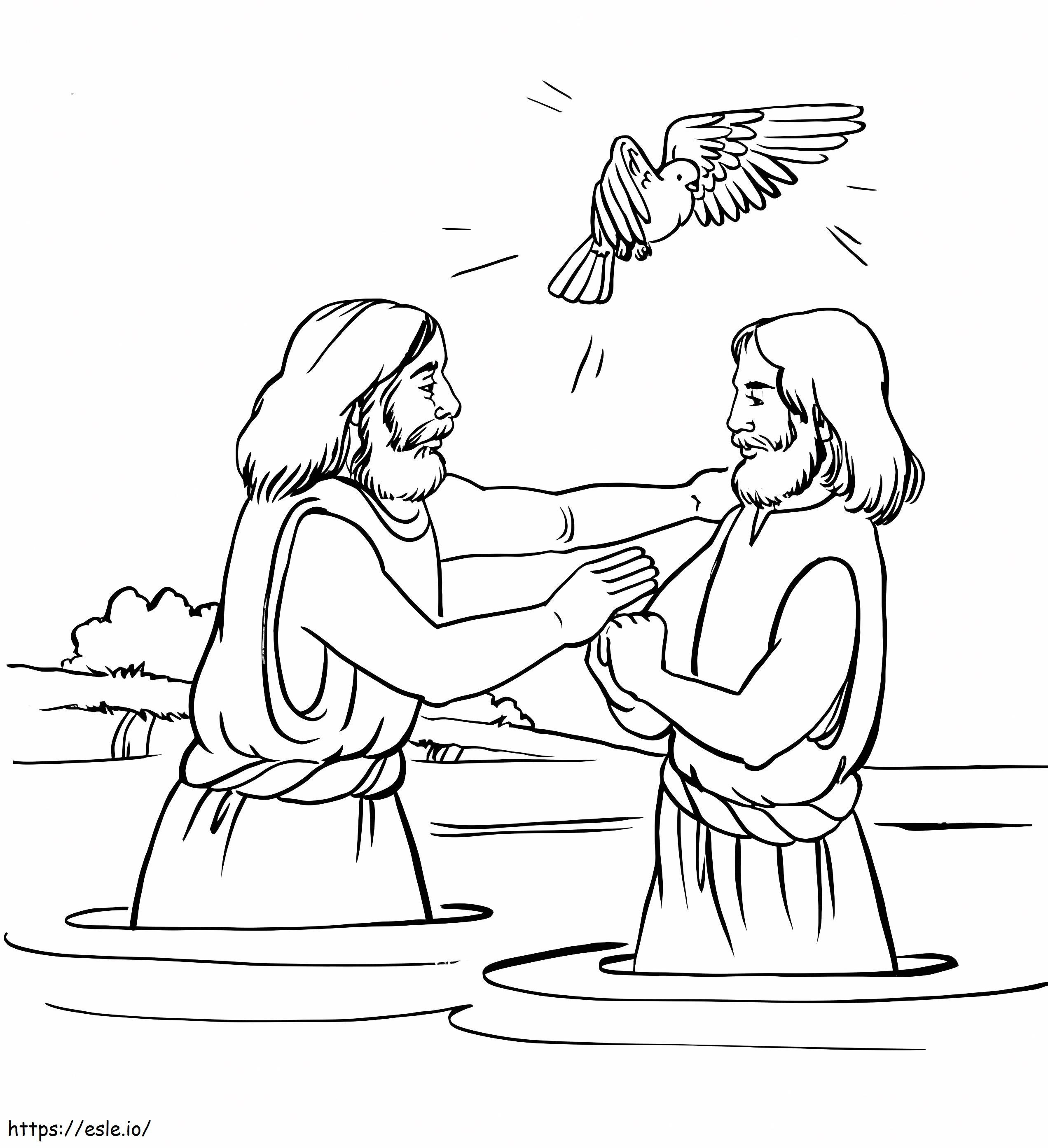 洗礼聖書 ぬりえ - 塗り絵
