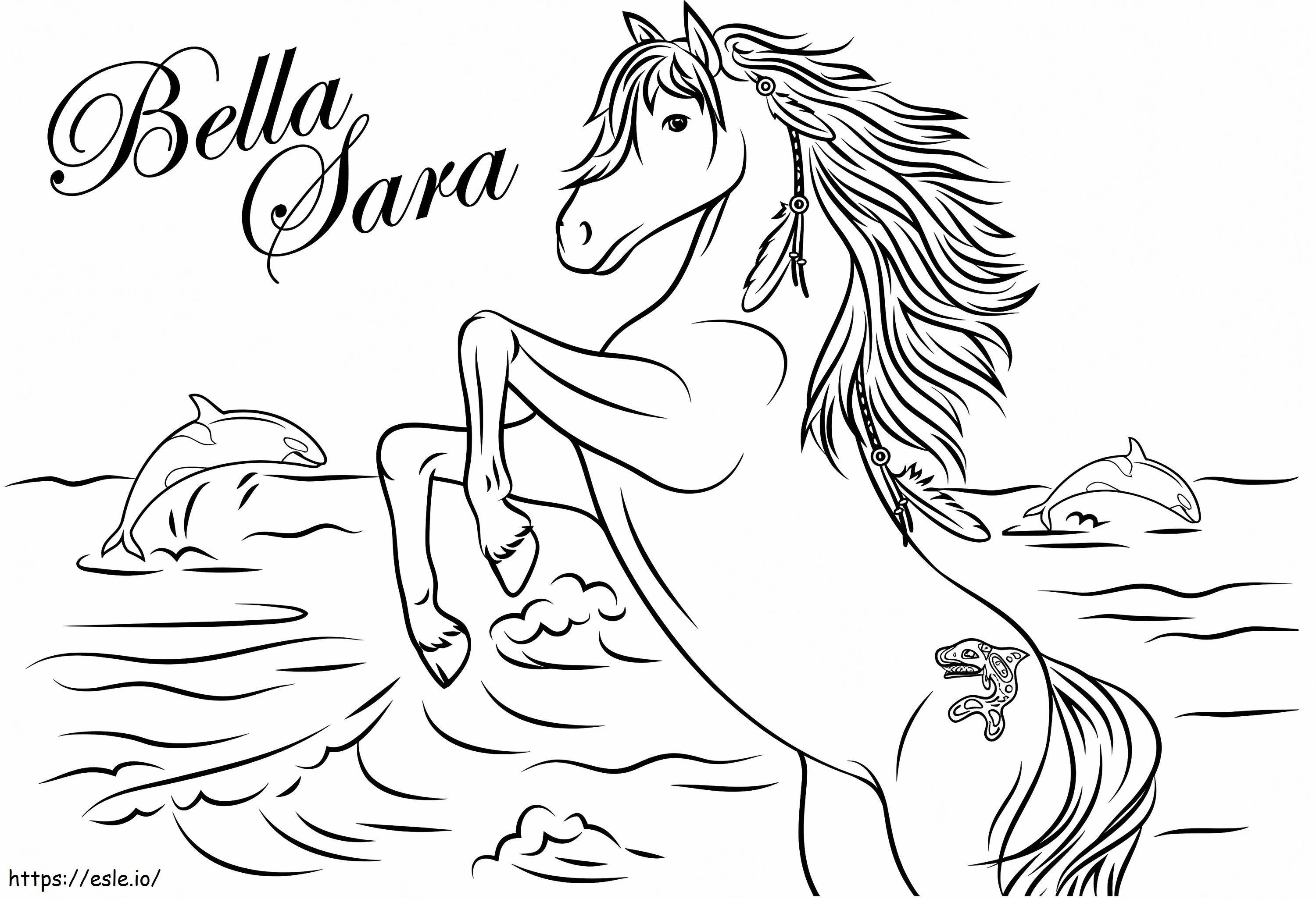 Beautiful Unicorn A4 coloring page