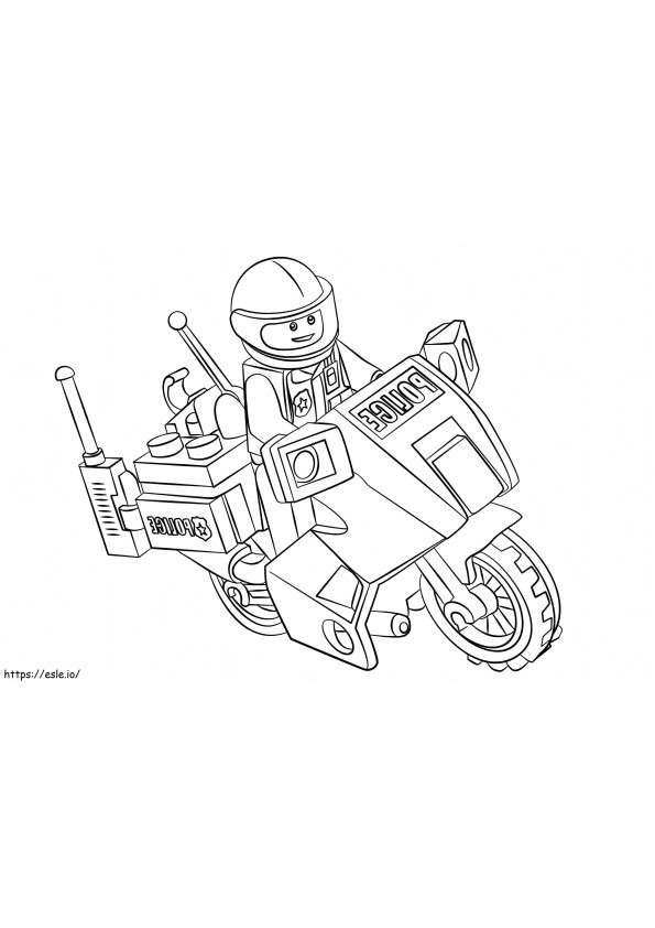 Polícia Lego City para colorir