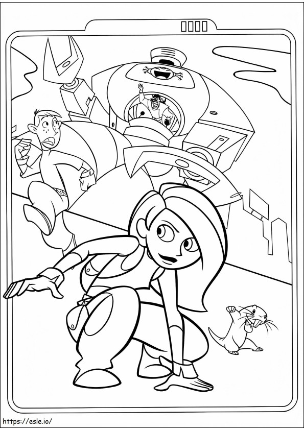 Ron Kim Fugus Fighting A4 coloring page