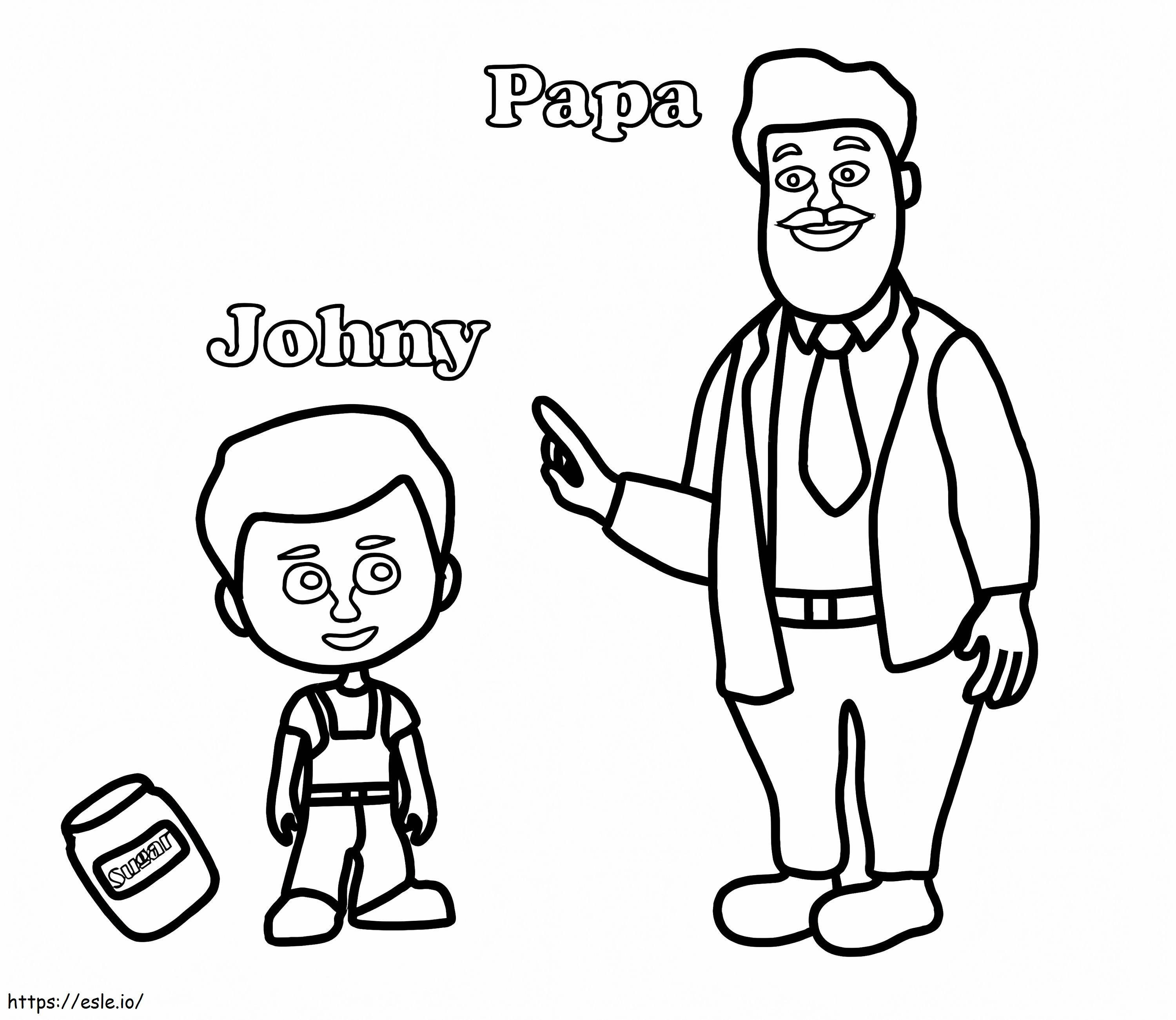 Johny Johny Ja Papa ausmalbilder