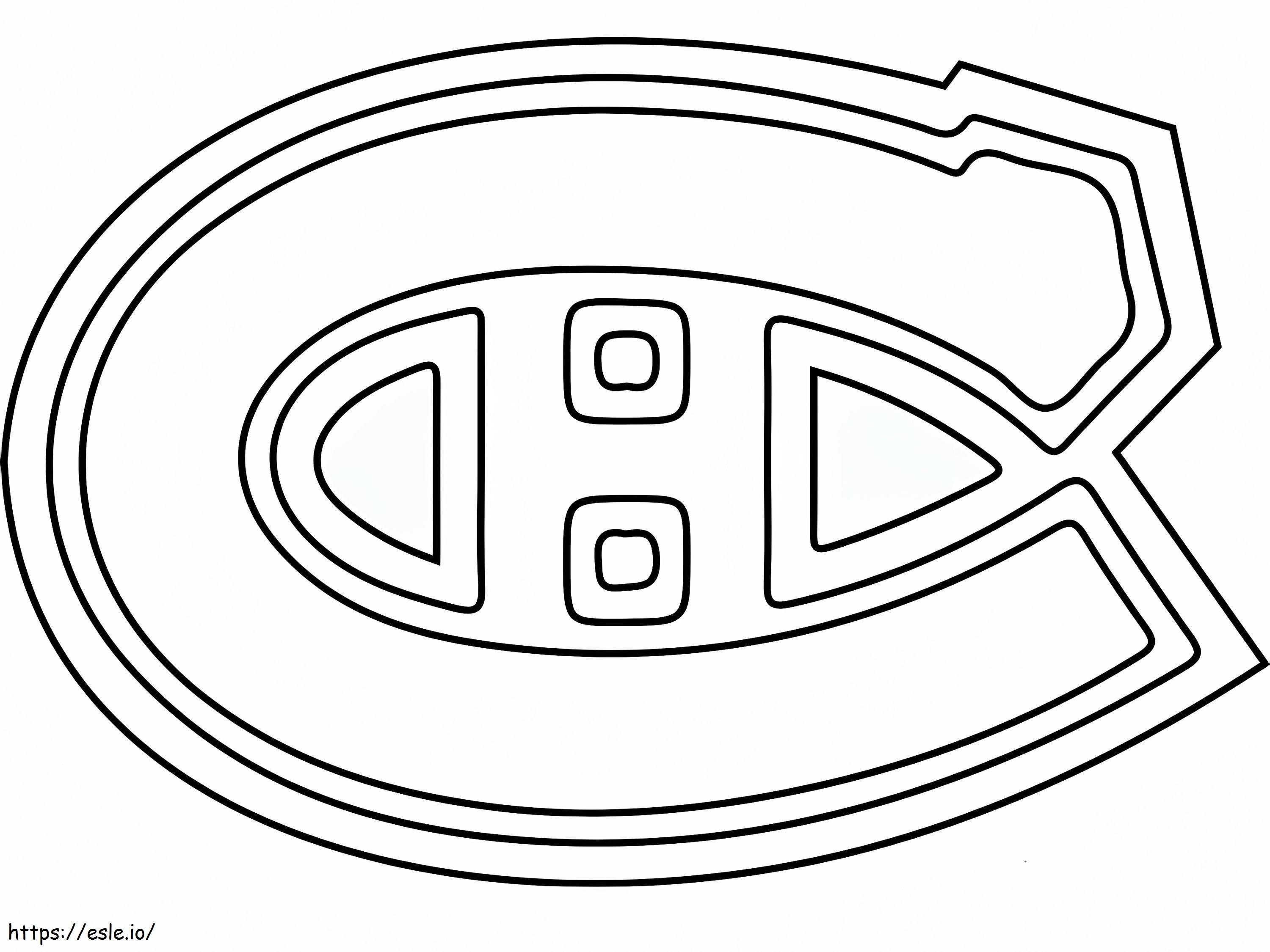 Coloriage Logo des Canadiens de Montréal à imprimer dessin