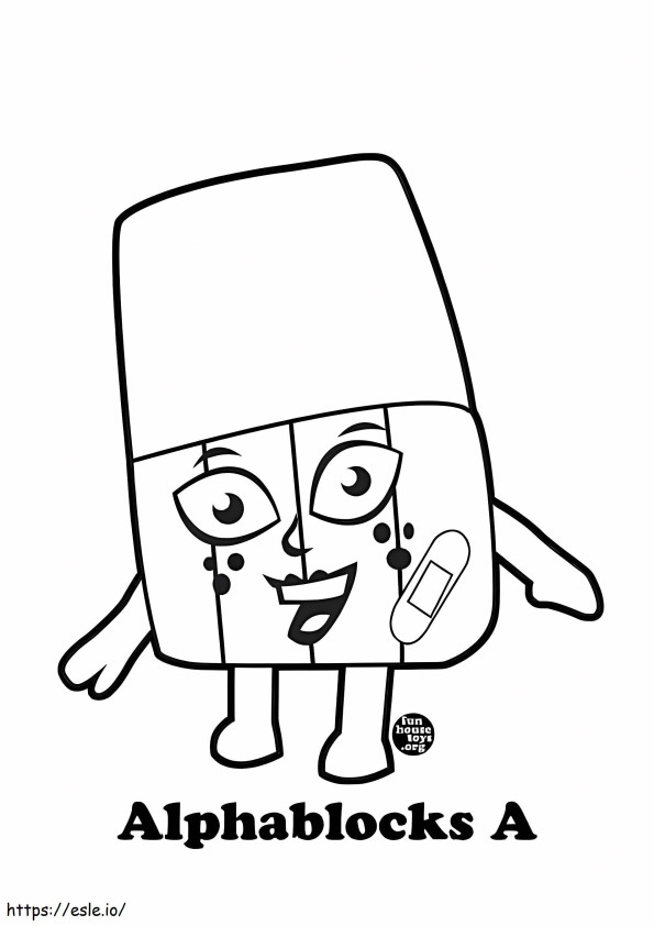 Alphablocks Vrouw A