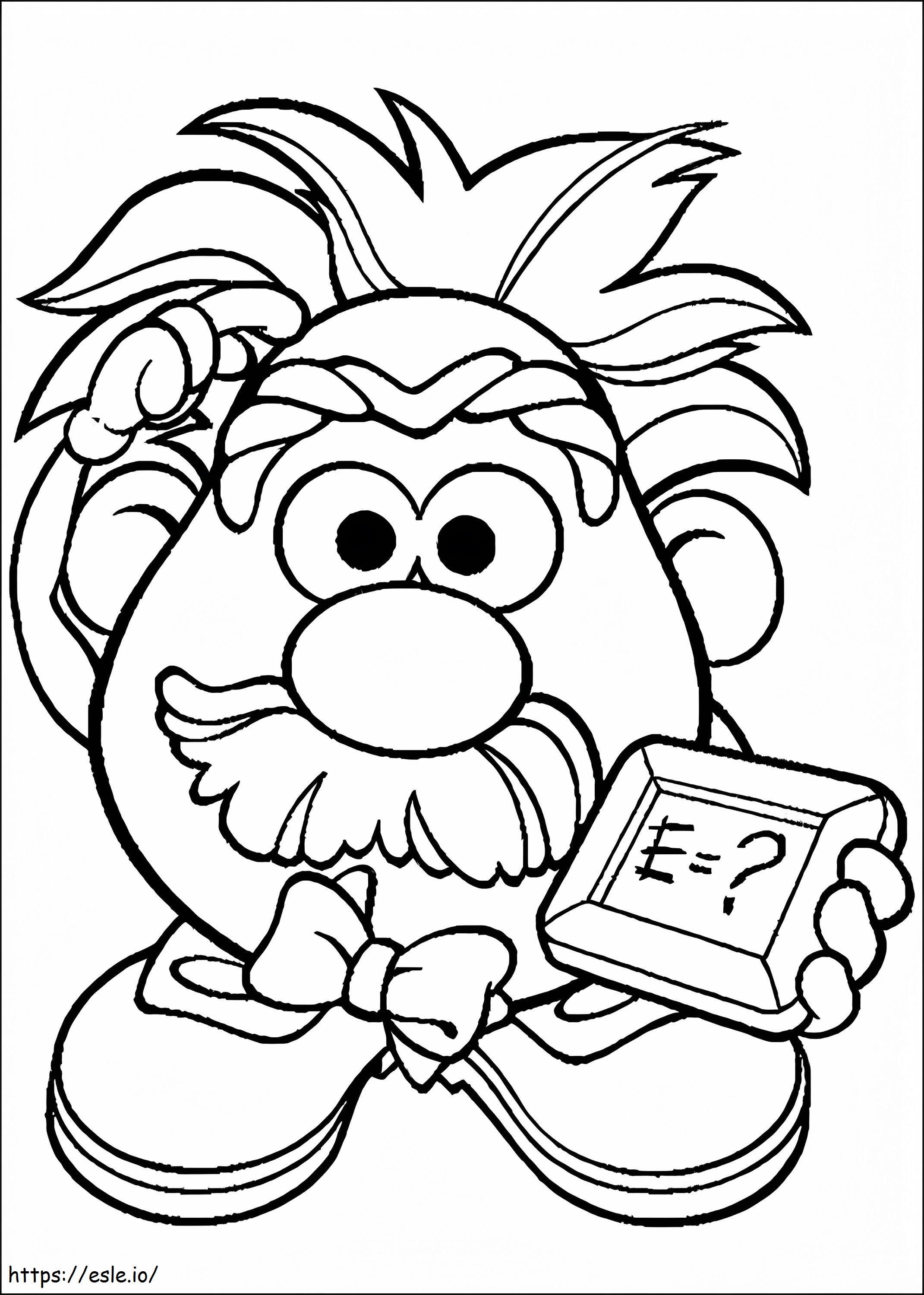 Mr. Potato Head Einstein da colorare
